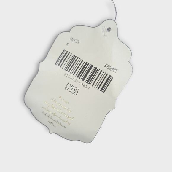 Altar'd State Calysta Burgundy Floral Lace Embroidered Long Sleeve Mini Dress M - Picture 7 of 7